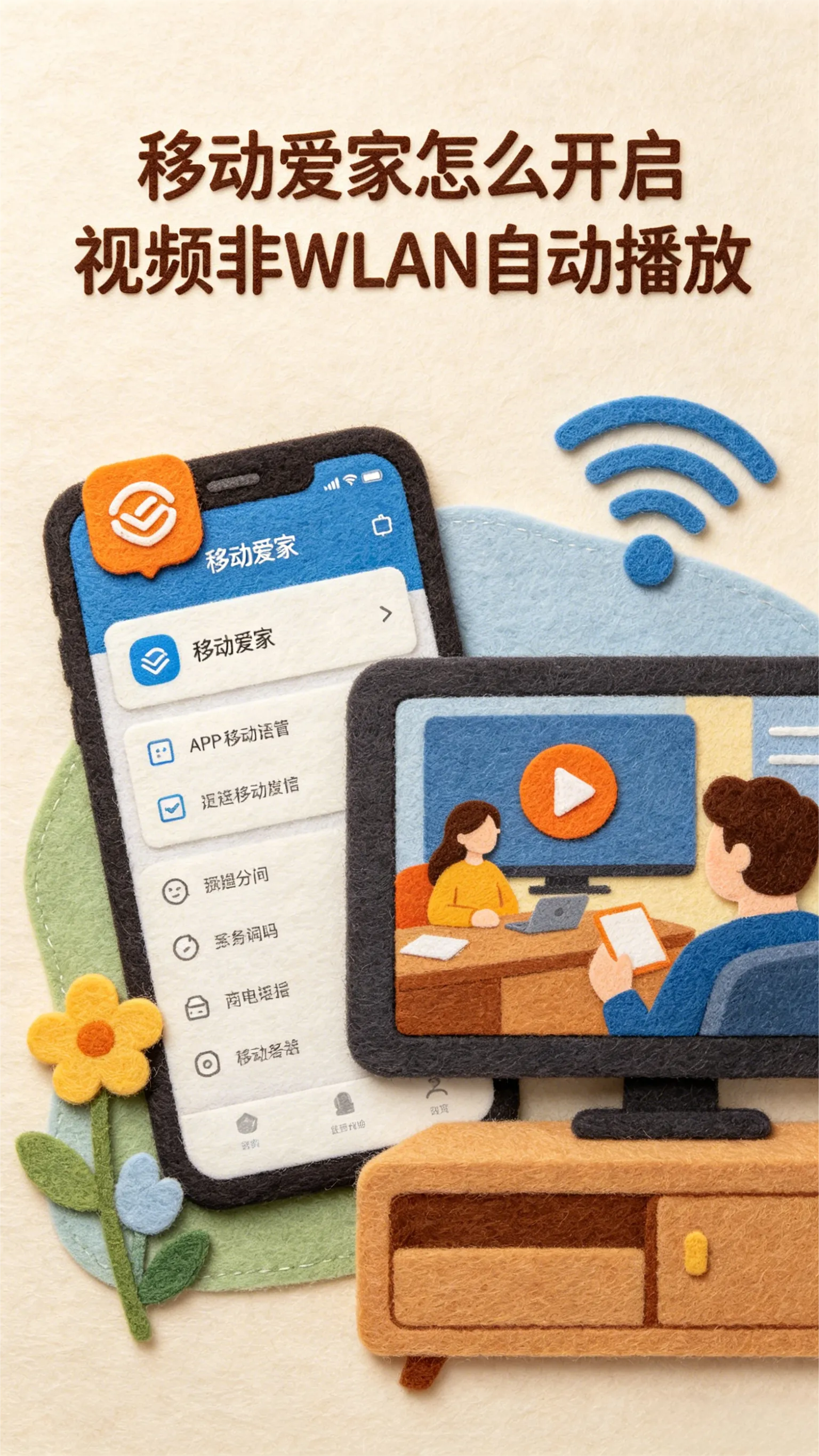 移动爱家视频非WLAN自动播放在哪开？答案在这里