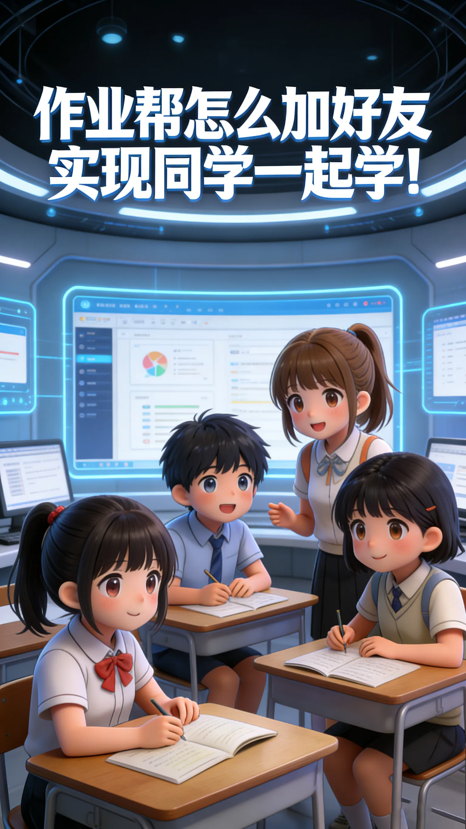 想和同学在作业帮一起学？加好友全攻略来了，扫码搜索都能用
