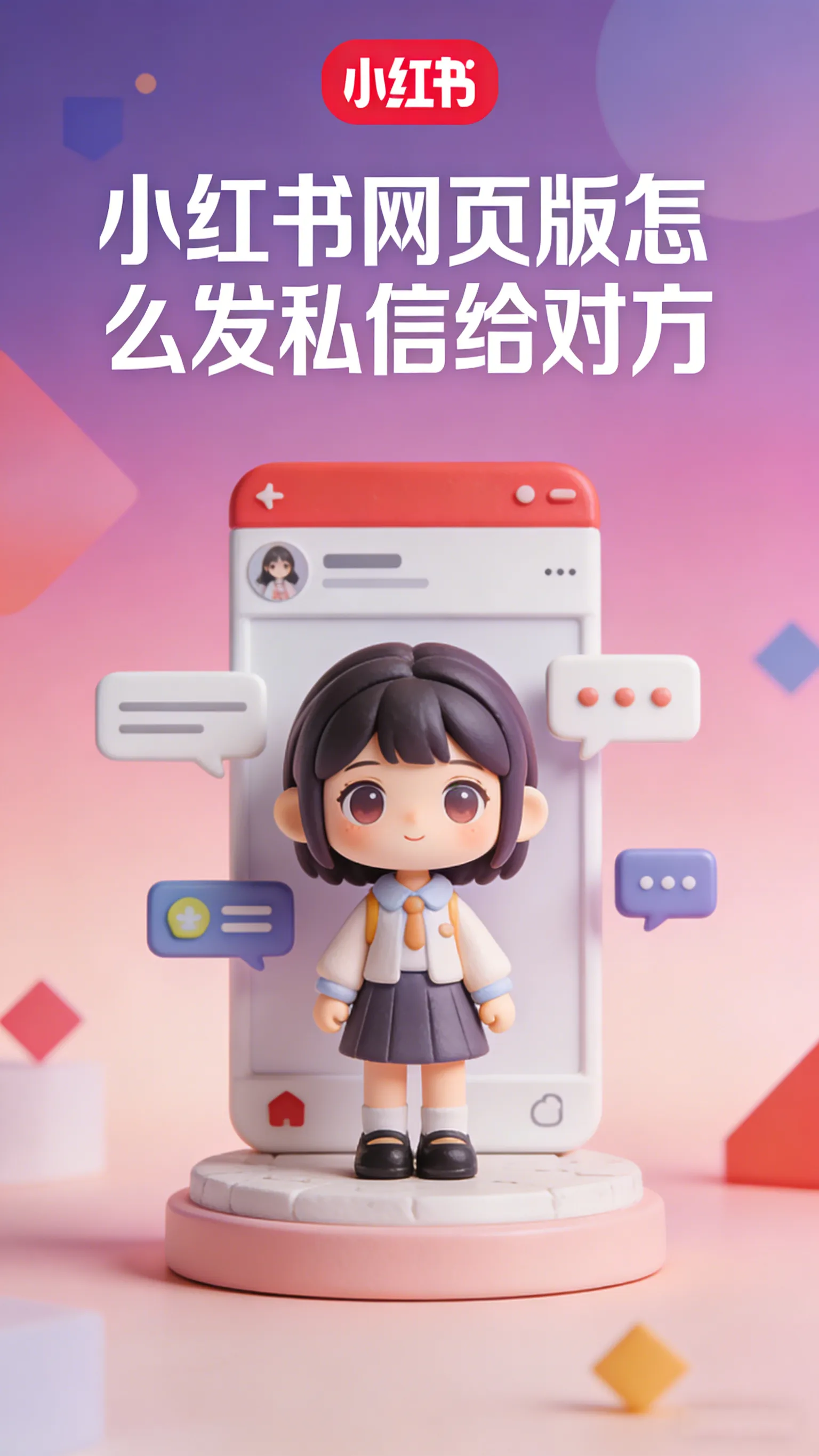 小红书网页版私信教程｜1分钟学会正确姿势