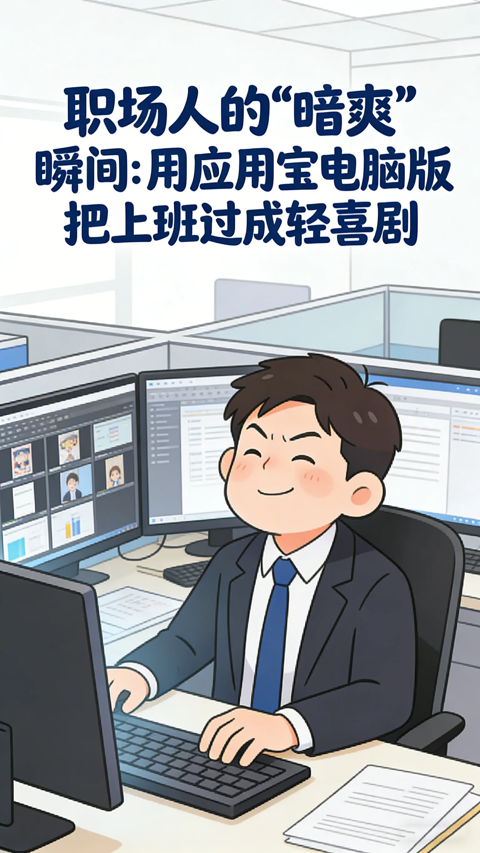 把工位变成“双面舞台”——用应用宝电脑版，上班也能演一出轻喜剧