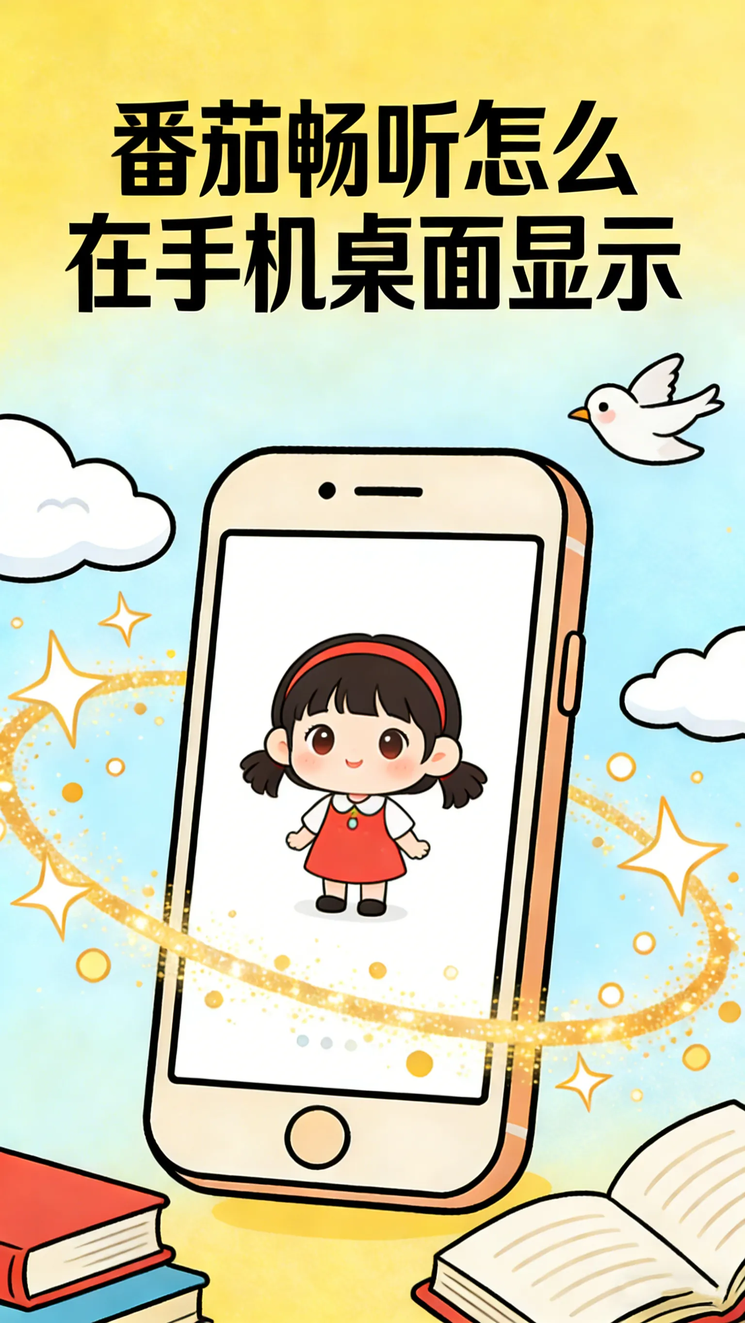 番茄畅听怎么放到桌面？3步搞定，听书更方便