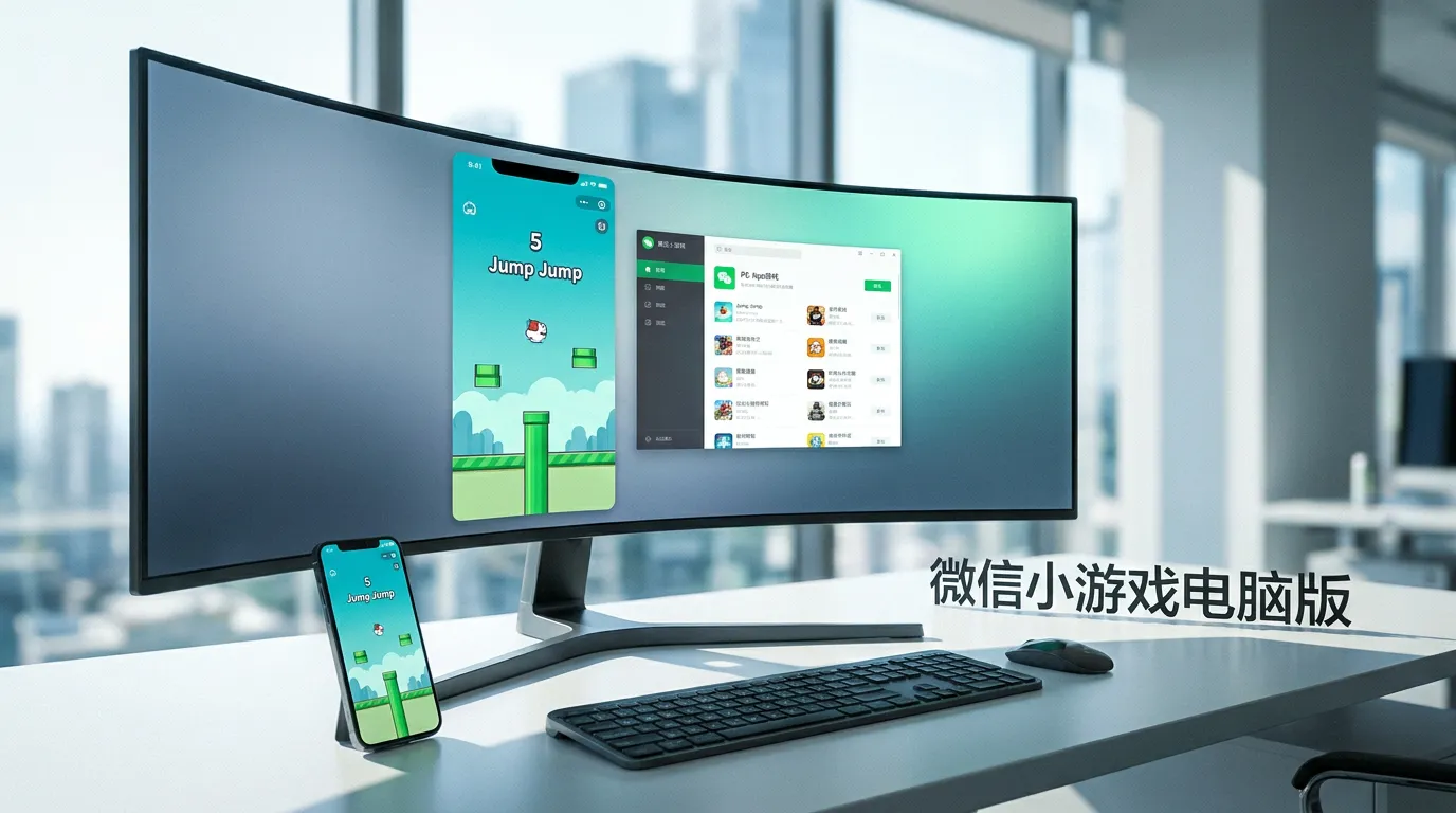 不用模拟器，双击就开玩：PC应用宝微信小游戏大屏指南